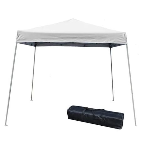 Slant Leg Canopy, 10 FT X 10 FT  With Carry Bag, White